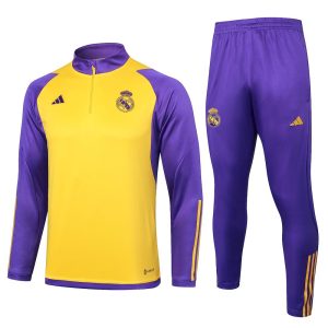Sudadera y pantalón de adulto con media cremallera del Real Madrid 815 2023/24