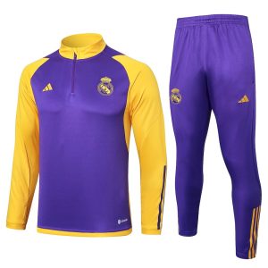 Sudadera y pantalón de adulto con media cremallera del Real Madrid 815 2023/24