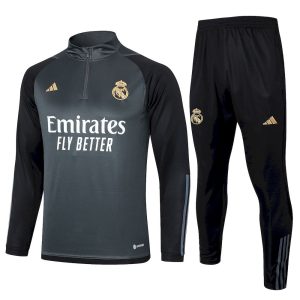 Sudadera y pantalón de adulto con media cremallera del Real Madrid 815 2023/24