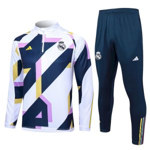 Sudadera y pantalón de adulto con media cremallera del Real Madrid 815 2023/24