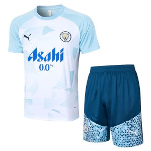 Camiseta de entrenamiento + pantalón corto para adulto del Manchester City 815 2023/24