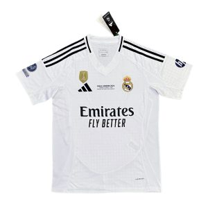 Camiseta de local de la Liga de Campeones del Real Madrid 2024/25