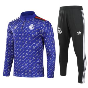 Sudadera y pantalón de adulto con media cremallera del Real Madrid 902 2024/25
