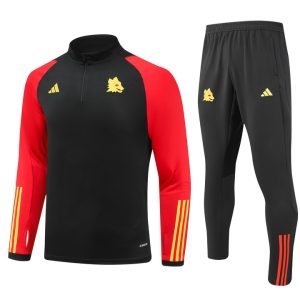 Sudadera y pantalón AS Roma con media cremallera para adultos 902 2023/24