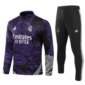 Sudadera y pantalón de adulto con media cremallera del Real Madrid 902 2023/24