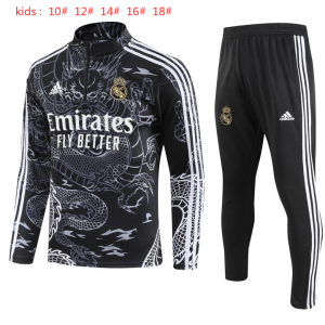 Sudadera y pantalón de media cremallera del Real Madrid para niños 902 2023/24