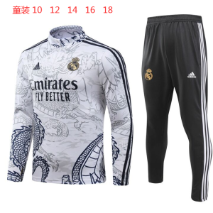 Sudadera y pantalón de media cremallera del Real Madrid para niños 902 2023/24