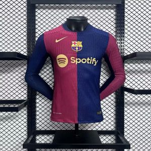 Camiseta de manga larga de local del Barcelona, versión de jugador 2024/25