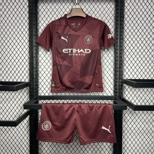 Tercera equipación infantil del Manchester City 2024/25