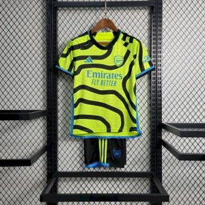 Kit de visitante del Arsenal para niños 2023/24