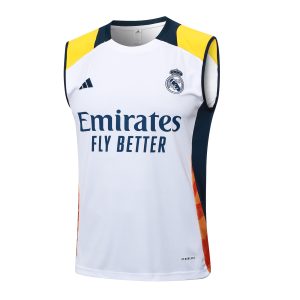 Camiseta blanca sin mangas del Real Madrid 2024/25