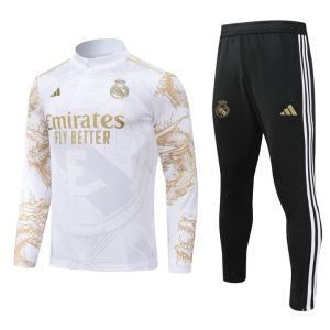 Sudadera y pantalón de adulto con media cremallera del Real Madrid 902 2024/25