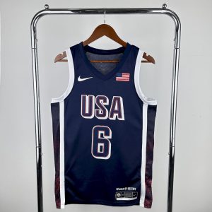 Camiseta Olimpic USA 2024 JAMES#6 Visitante