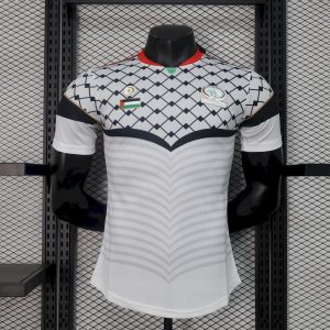 Versión de jugador de la camiseta blanca de la Asociación CD Palestino 2024/25
