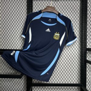 Camiseta retro visitante de Argentina 2006