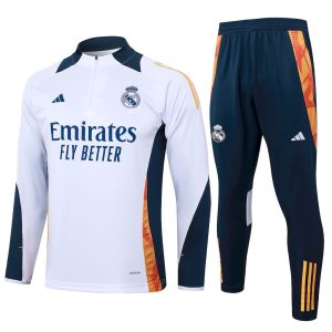 Sudadera y pantalón de adulto con media cremallera del Real Madrid 815 2024/25