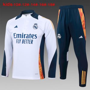 Sudadera y pantalón de media cremallera del Real Madrid para niños 815 2024/25