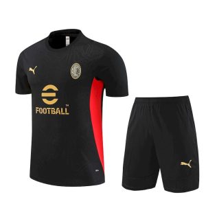 Camiseta de entrenamiento para adultos del AC Milan + pantalón corto 14001 2024/25