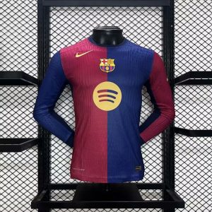 Camiseta de manga larga de local del Barcelona, versión de jugador 2024/25