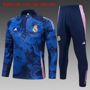 Sudadera y pantalón de media cremallera del Real Madrid para niños 815 2024/25