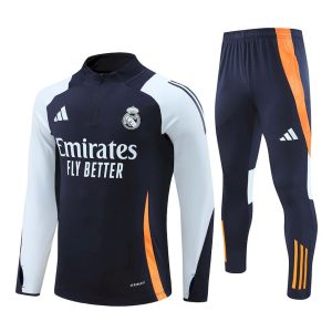 Sudadera y pantalón de adulto con media cremallera del Real Madrid 14001 2024/25