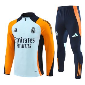 Sudadera y pantalón de adulto con media cremallera del Real Madrid 14001 2024/25