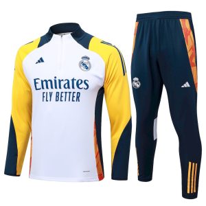 Sudadera y pantalón de adulto con media cremallera del Real Madrid 815 2024/25