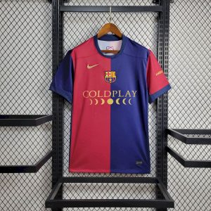 Camiseta Coldplay del patrocinador local de Barcelona 2024/25