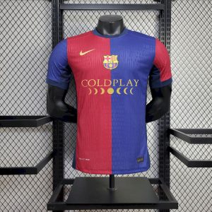 Versión del jugador de la camiseta Coldplay del patrocinador local de Barcelona 2024/25
