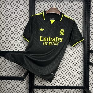 Camiseta única del Real Madrid X NEGRO Y NEÓN 2024/25