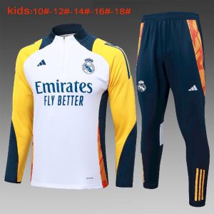 Sudadera y pantalón de media cremallera del Real Madrid para niños 815 2024/25