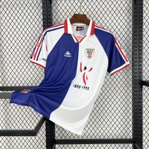 Camiseta retro de los patrocinadores del Athletic Bilbao (visitante) 1997/98