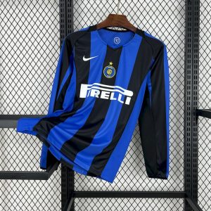 Camiseta retro de manga larga de local del Inter de Milán 2004/05