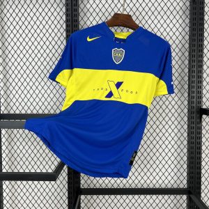 Camiseta retro de Boca Juniors 2005, edición del centenario