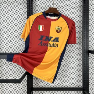 Camiseta retro local de la AS Roma 2001/02