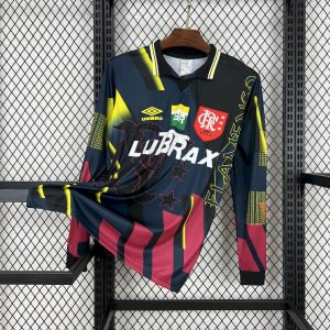 Camiseta retro de portero de Flamengo 1998, manga larga
