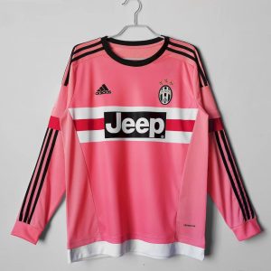 Camiseta retro de manga larga de visitante de la Juventus 2015/16