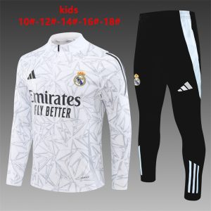 Sudadera y pantalón de media cremallera del Real Madrid para niños 14001 2024/25