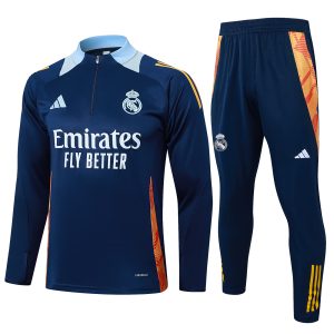 Sudadera y pantalón de adulto con media cremallera del Real Madrid 815 2024/25