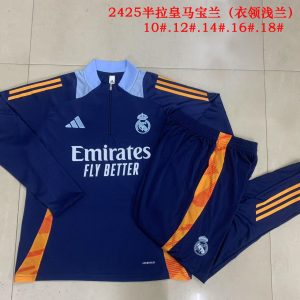 Sudadera y pantalón de media cremallera del Real Madrid para niños 815 2024/25