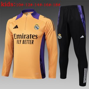 Sudadera y pantalón de media cremallera del Real Madrid para niños 815 2024/25