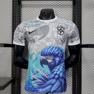 Camiseta de jugador de la edición loro blanco de Brasil 2025/26