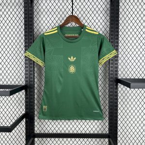 Camiseta de México Oro-Verde para mujer 2025/26