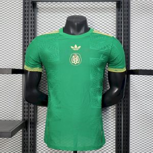 Camiseta de México Edición Especial Oro-Verde Versión Jugador 2025/26