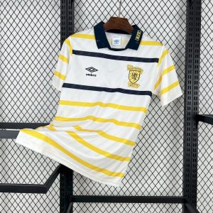 Camiseta retro de visitante de Escocia 1988/91