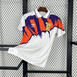 Camiseta retro de visitante de Escocia 1991/93