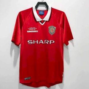Camiseta retro de la final de la Champions League de local del Manchester United de 1999