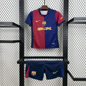 Conjunto infantil Barcelona Home Travis Scott Edition 2024/25
