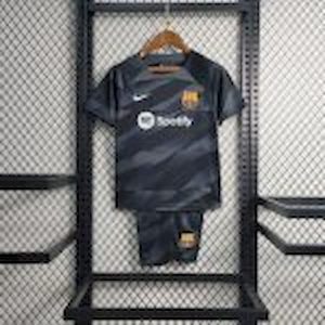 Kit de portero negro del Barcelona para niños 2023/24
