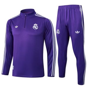 Sudadera y pantalón de adulto con media cremallera del Real Madrid 815 2025/26